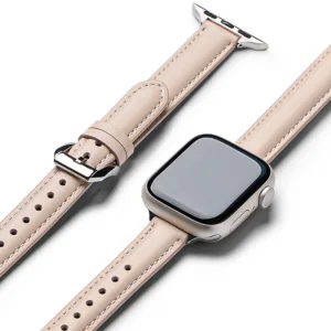 Ringke - Leather One Padded Slim - Apple Watch SE 40mm - Cozy Pink