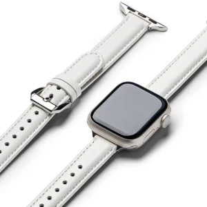 Ringke - Leather One Padded Slim - Apple Watch SE 40mm - White