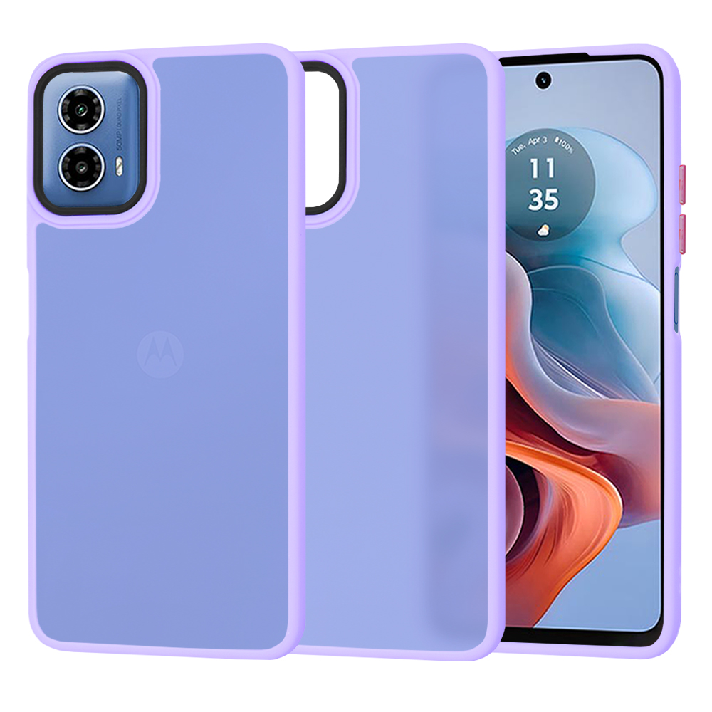 Techsuit - HaloFrost Series - Motorola Moto G34 / Moto G45 - Light Purple