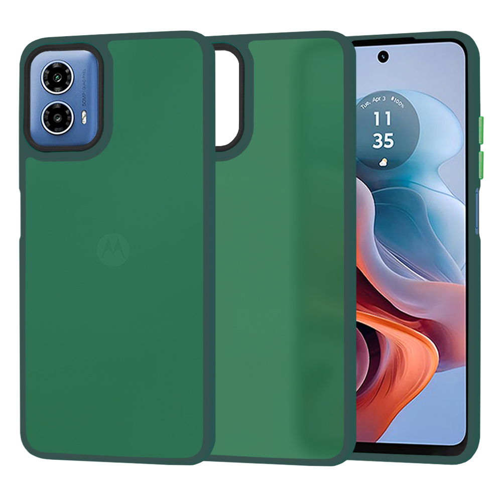 Techsuit - HaloFrost Series - Motorola Moto G34 / Moto G45 - Midnight Green