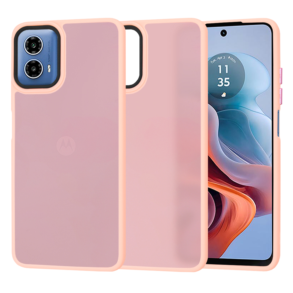 Techsuit - HaloFrost Series - Motorola Moto G34 / Moto G45 - Pink