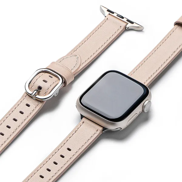 Ringke - Leather One Slim - Apple Watch SE 40mm - Cozy Pink