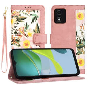 Techsuit - FlipCraft - Motorola Moto E13 - Sweetheart Pink