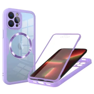 Techsuit - ColorVerse 360 MagSafe Series + Screen Protector - iPhone 13 Pro - Purple