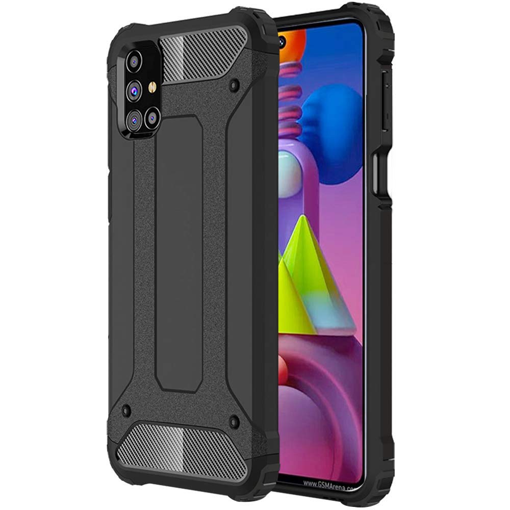 Techsuit - Hybrid Armor - Samsung Galaxy M51 - Black