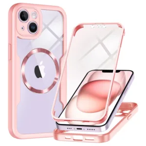 Techsuit - ColorVerse 360 MagSafe Series + Screen Protector - iPhone 14 - Pink