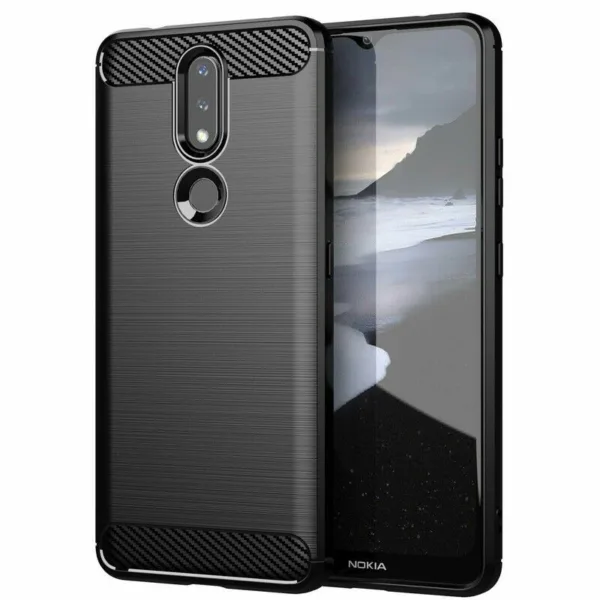 TechSuit - Carbon Silicone - Nokia 2.4 - Black