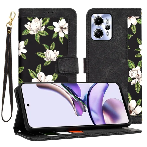 Techsuit - FlipCraft - Motorola Moto G13 / G23 / G53 - Flowers of the Dawn