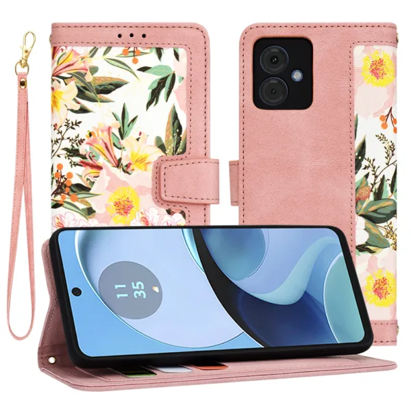 Techsuit - FlipCraft - Motorola Moto G14 - Sweetheart Pink