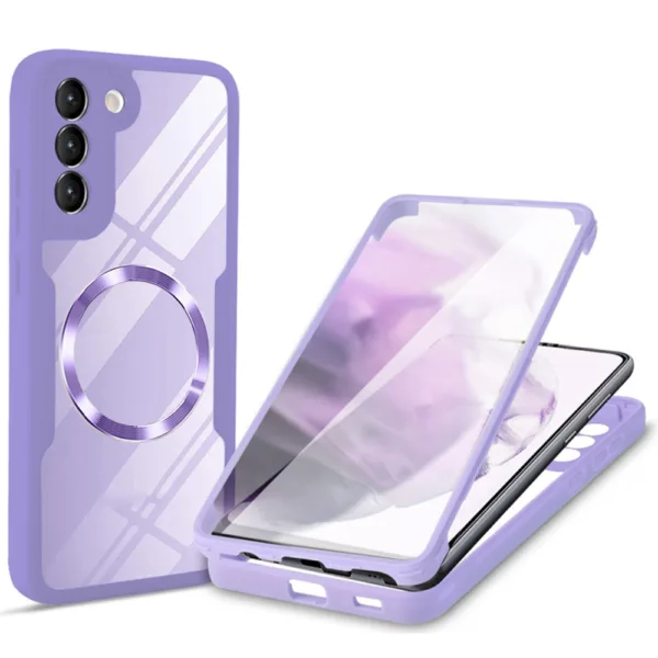 Techsuit - ColorVerse 360 MagSafe Series + Screen Protector - Samsung Galaxy S22 5G - Purple