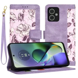 Techsuit - FlipCraft - Motorola Moto G54 Power Edition / G64 - Mysterious Purple