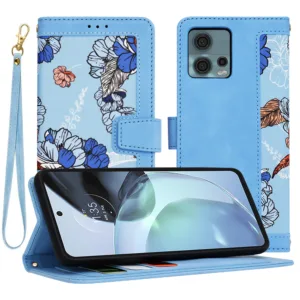 Techsuit - FlipCraft - Motorola Moto G72 - Vibrant Blue