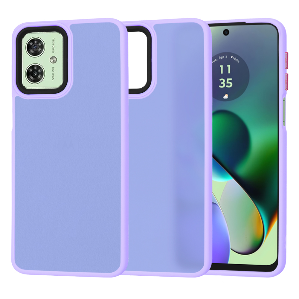 Techsuit - HaloFrost Series - Motorola Moto G54 - Light Purple