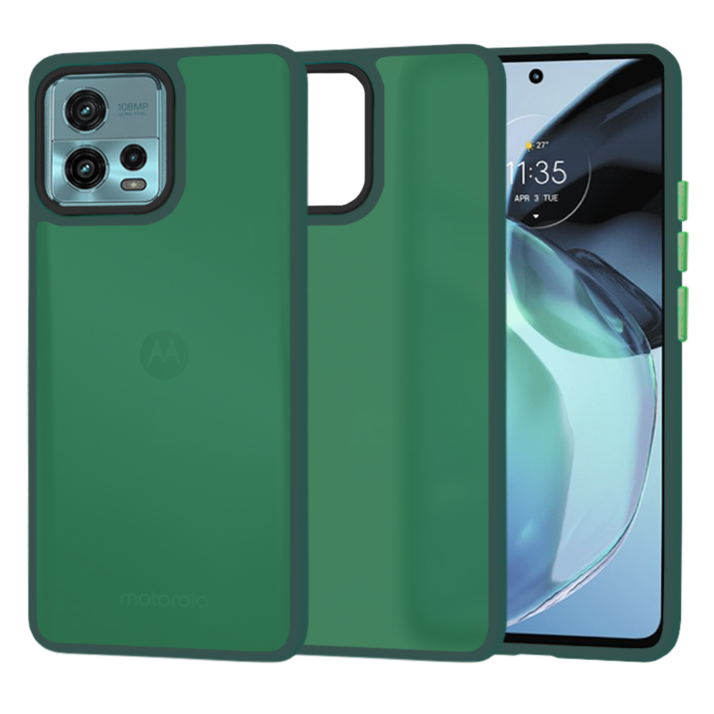 Techsuit - HaloFrost Series - Motorola Moto G72 - Midnight Green