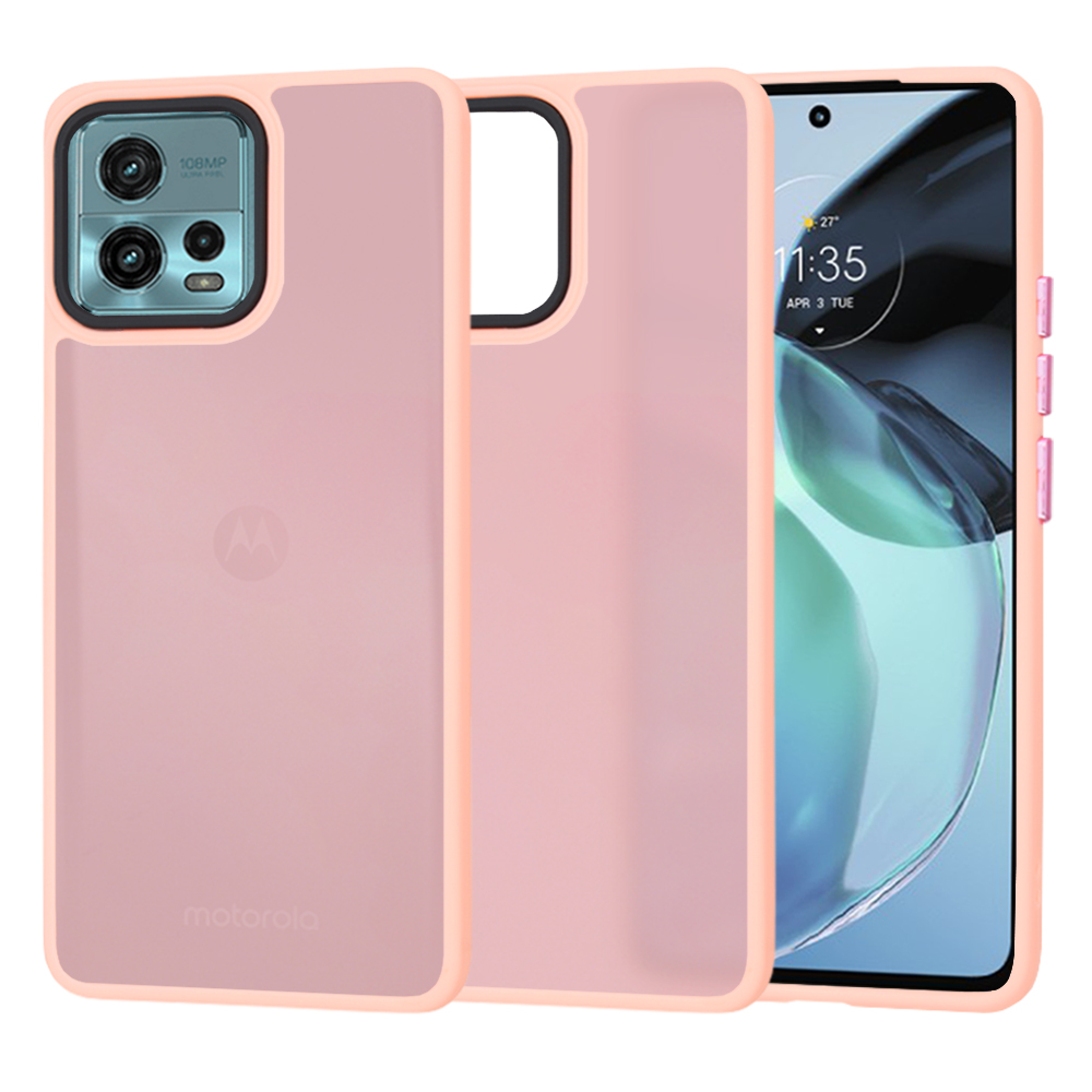 Techsuit - HaloFrost Series - Motorola Moto G72 - Pink