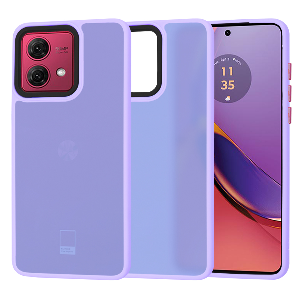 Techsuit - HaloFrost Series - Motorola Moto G84 - Light Purple