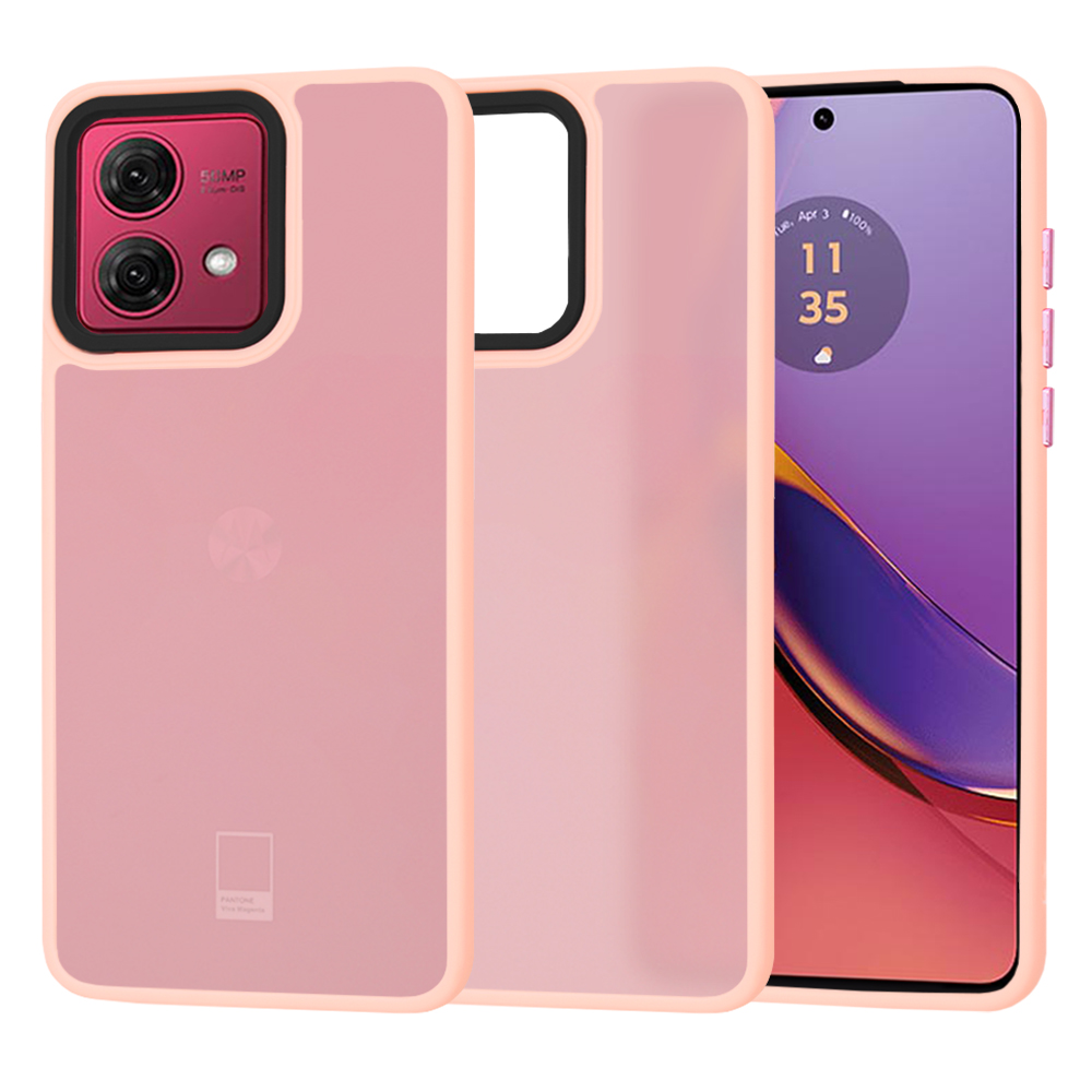 Techsuit - HaloFrost Series - Motorola Moto G84 - Pink