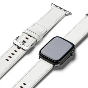 Ringke - Leather One Basic - Apple Watch 6 44mm - White