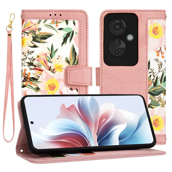 Techsuit - FlipCraft - Oppo Reno11 F - Sweetheart Pink