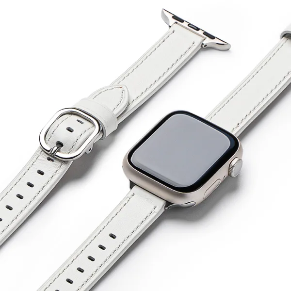 Ringke - Leather One Slim - Apple Watch SE 40mm - White