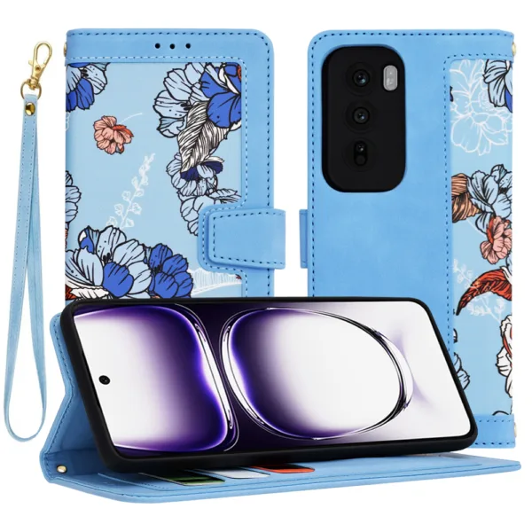 Techsuit - FlipCraft - Oppo Reno12 - Vibrant Blue