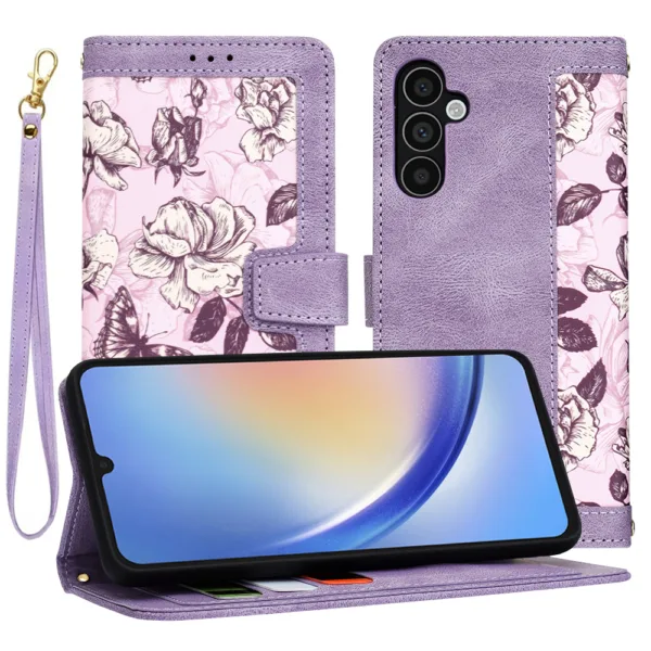 Techsuit - FlipCraft - Samsung Galaxy A34 5G - Mysterious Purple