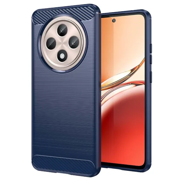 Techsuit - Carbon Silicone - Oppo Reno12 F 4G / Reno12 F 5G / Reno12 FS - Blue