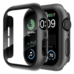 Techsuit - Defense360 Pro + Screen Protector - Apple Watch 4 / 5 / 6 / SE (40mm) - Black