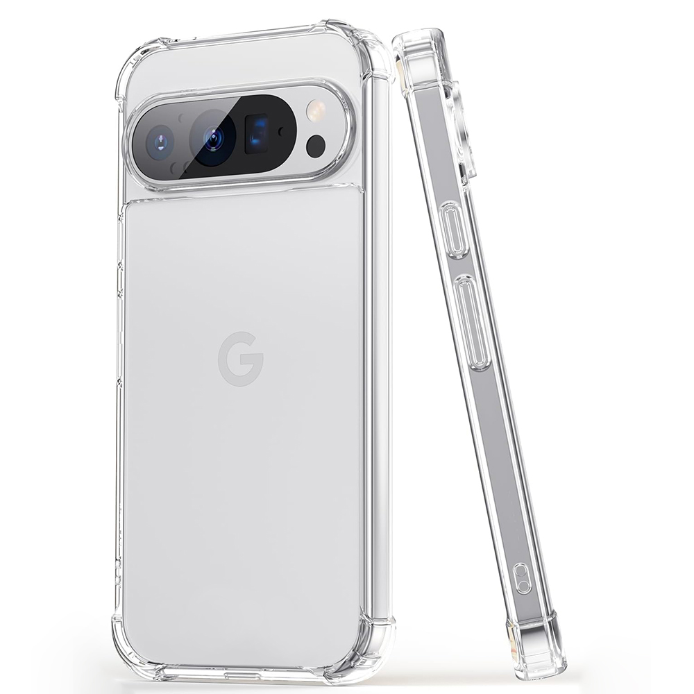 Techsuit - Shockproof Clear Silicone - Google Pixel 9 Pro - Clear