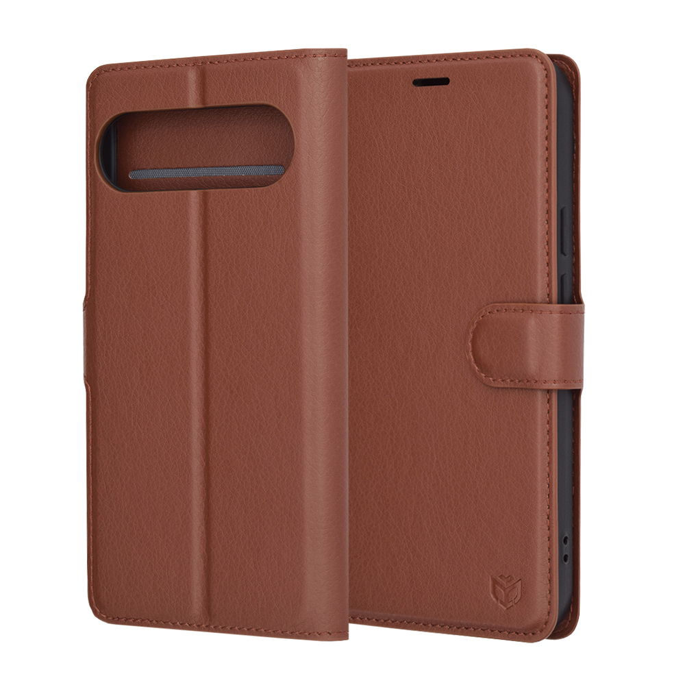 Techsuit - Leather Folio - Google Pixel 9 Pro XL - Brown