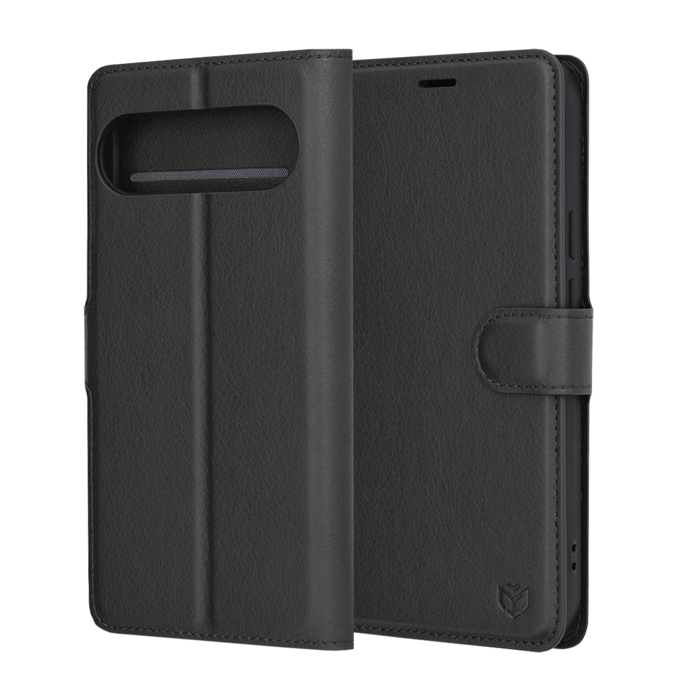 Techsuit - Leather Folio - Google Pixel 9 Pro XL - Black