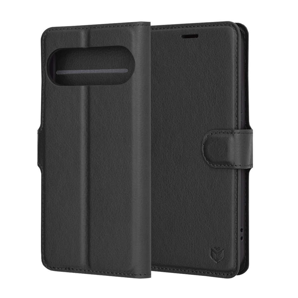 Techsuit - Leather Folio - Google Pixel 9 Pro / 9 - Black