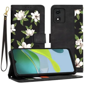 Techsuit - FlipCraft - Motorola Moto E13 - Flowers of the Dawn