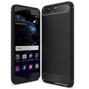 Techsuit - Carbon Silicone - Huawei P10 Plus - Black