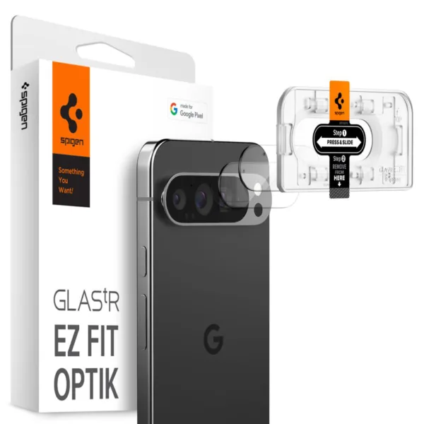 Spigen - Optik.tR EZ Fit Camera Glass (2 pack) - Google Pixel 9 Pro - Clear