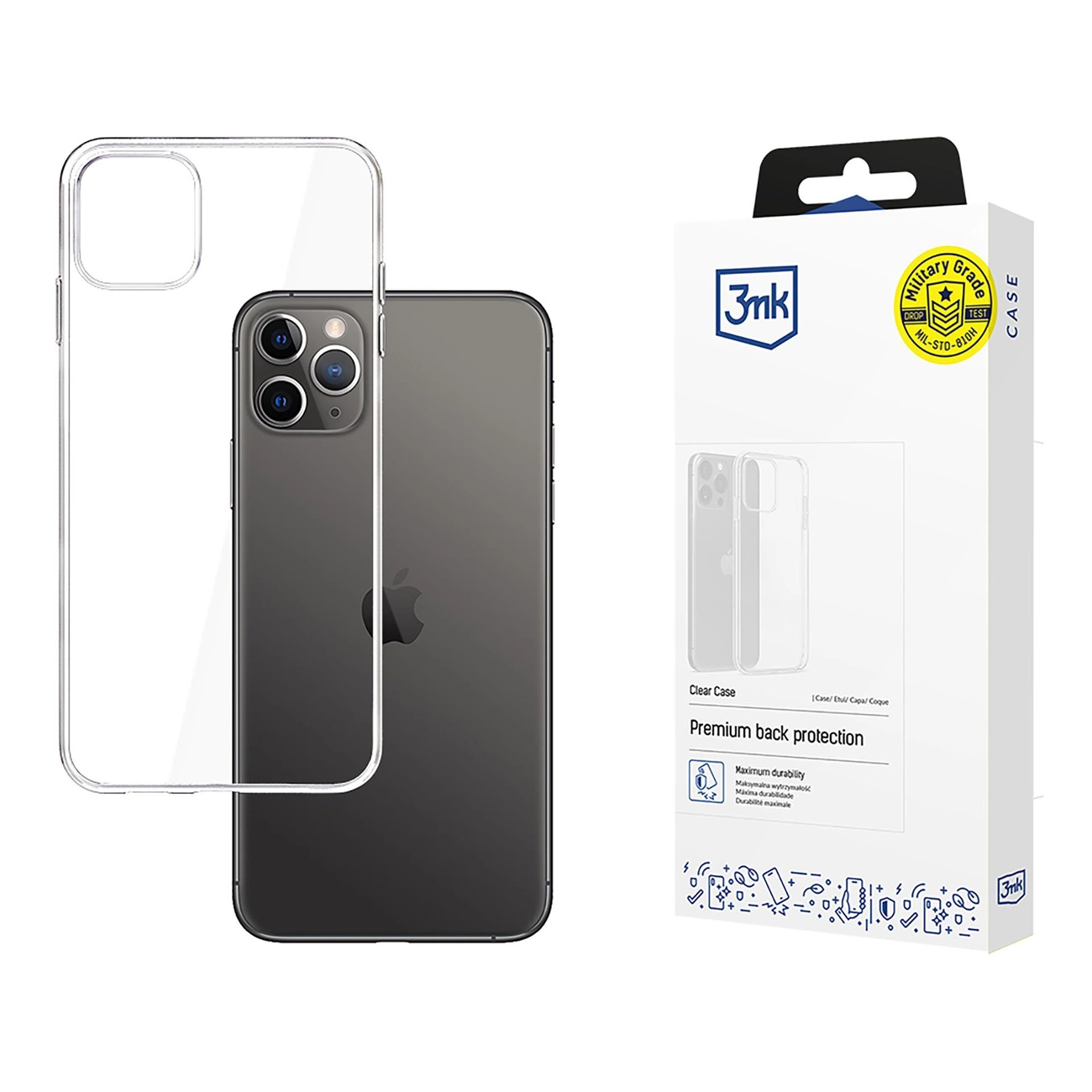 3mk Clear Case for iPhone 11 Pro Max - transparent