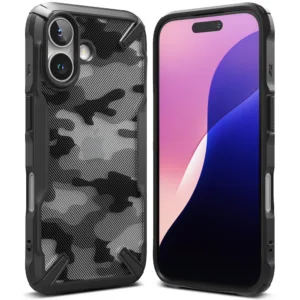 Ringke - Fusion X Design - iPhone 16 Plus - Camo Black