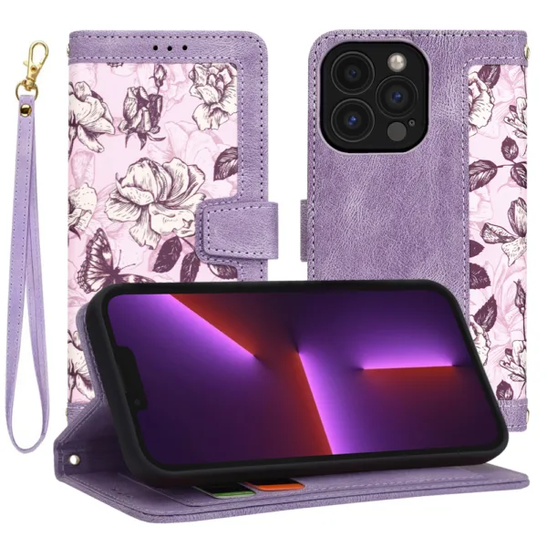 Techsuit - FlipCraft - iPhone 13 Pro - Mysterious Purple