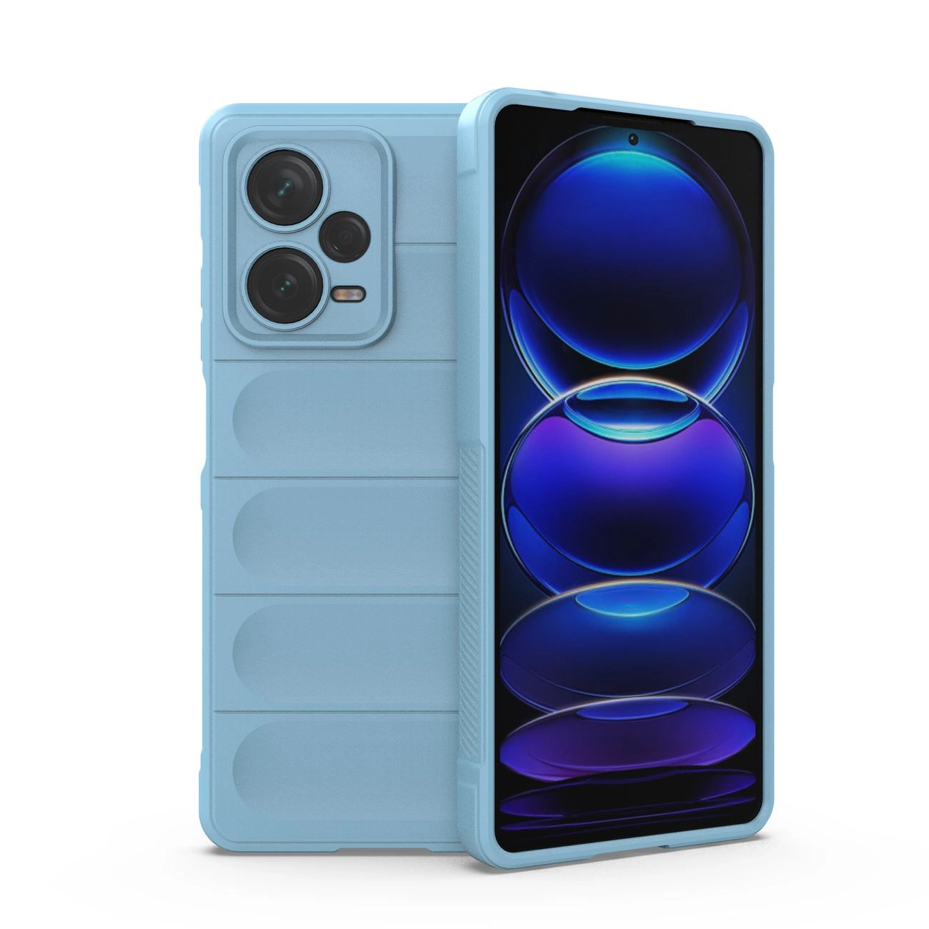 Magic Shield Case for Xiaomi Redmi Note 12 Pro+ flexible armored cover light blue