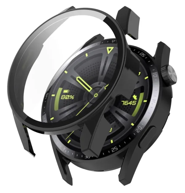 Techsuit - Defense360 Pro + Screen Protector - Huawei Watch GT 3 (46mm) - Black