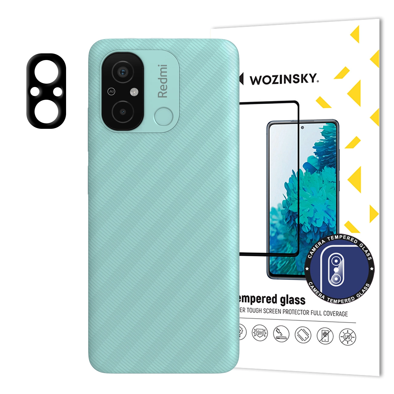 Wozinsky Full Camera Glass Tempered Glass for Xiaomi Redmi 11A / Poco C55 / Redmi 12C for 9H Camera