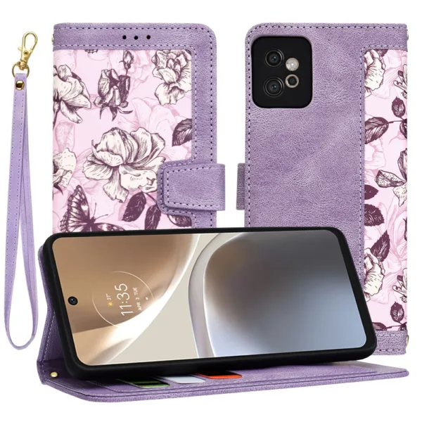 Techsuit - FlipCraft - Motorola Moto G32 - Mysterious Purple