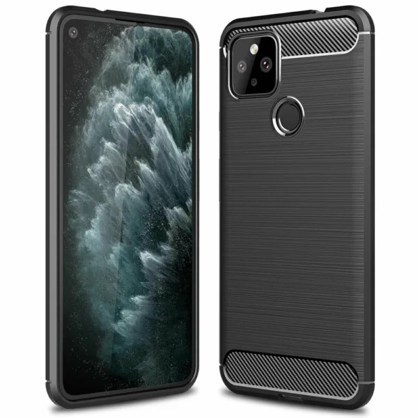 Techsuit - Carbon Silicone - Google Pixel 5 - Black