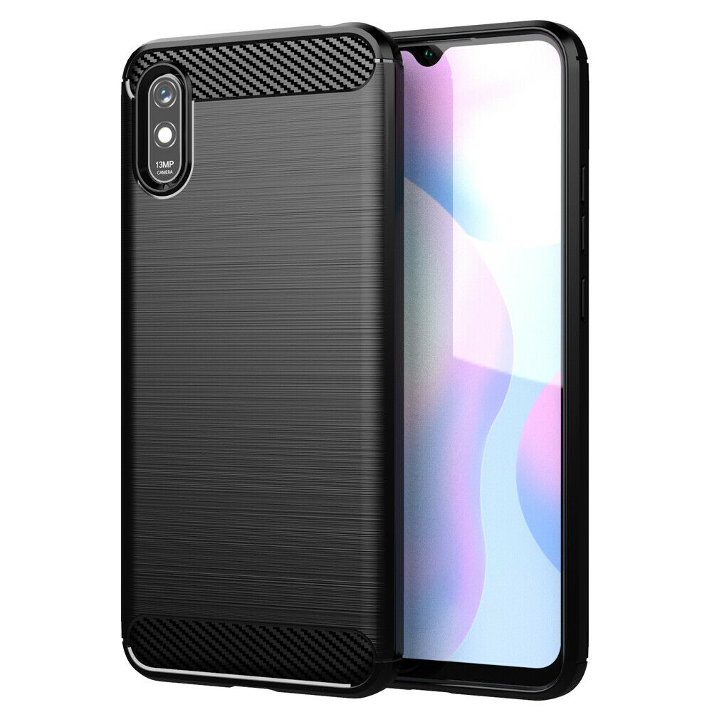 Techsuit - Carbon Silicone - Xiaomi Redmi 9A / Redmi 9AT - Black