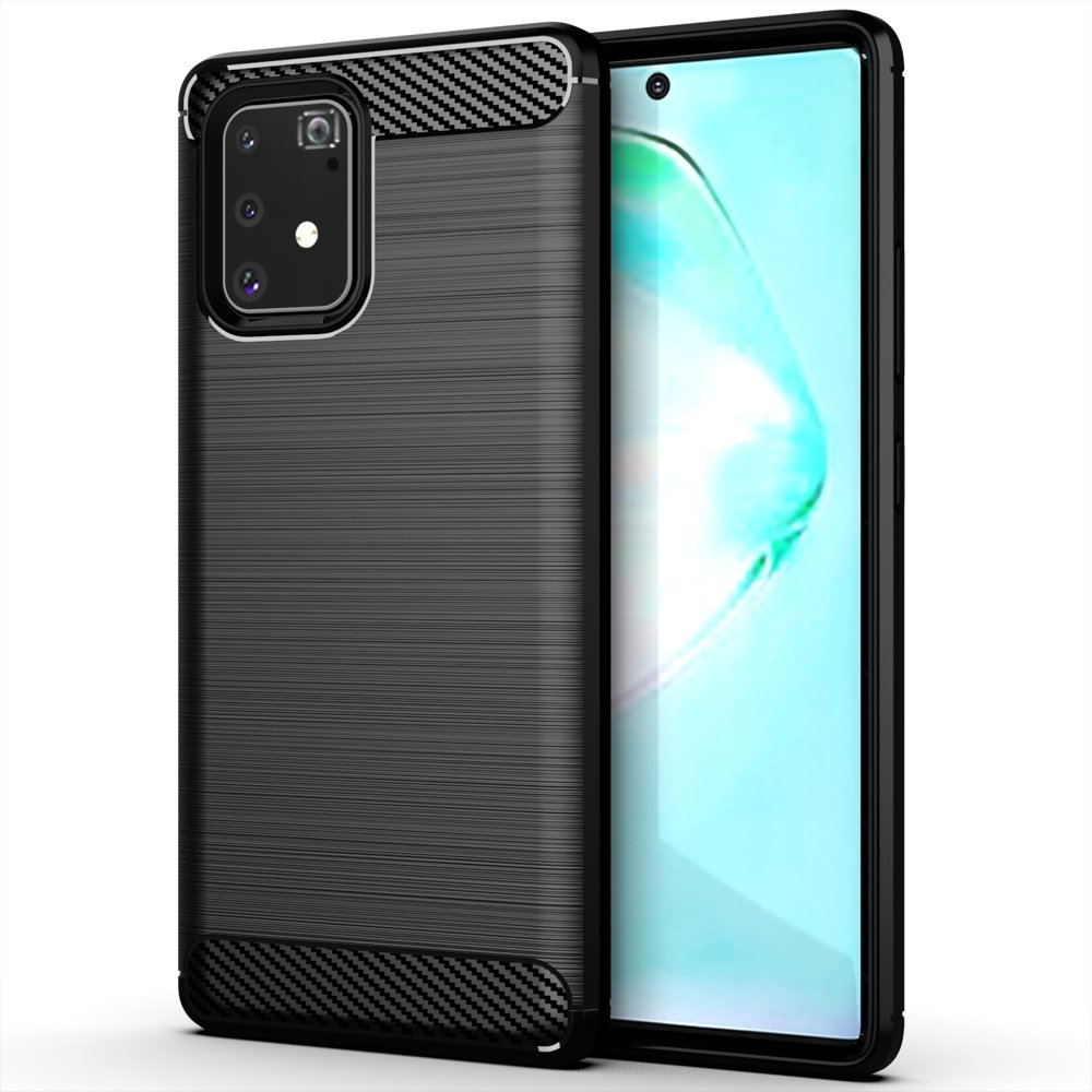 Techsuit - Carbon Silicone - Samsung Galaxy S10 Lite - Black