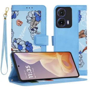 Techsuit - FlipCraft - Motorola Moto G85 - Vibrant Blue