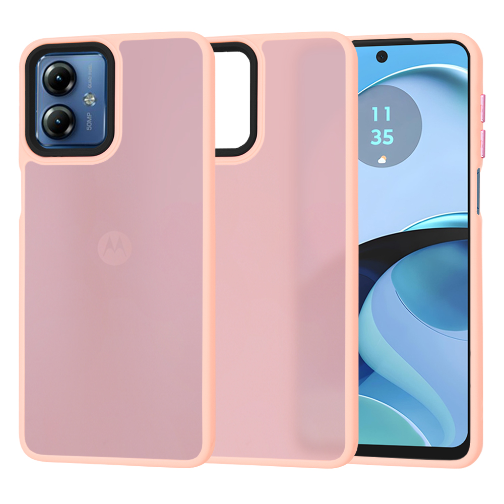 Techsuit - HaloFrost Series - Motorola Moto G14 - Pink