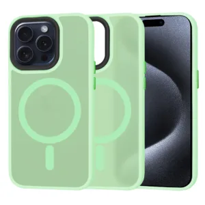 Techsuit - HaloFrost MagSafe Series - iPhone 15 Pro - Light Green