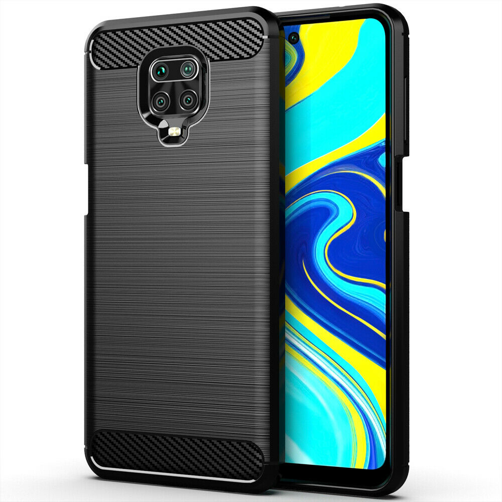 Techsuit - Carbon Silicone - Xiaomi Redmi Note 9S / Redmi Note 9 Pro / Note 9 Pro Max - Black