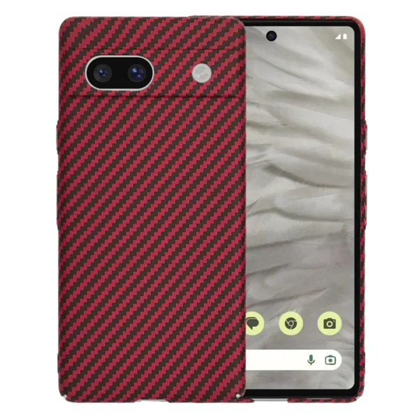 Techsuit - Carbonite FiberShell - Google Pixel 7a - Red